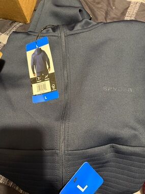 Spyder Navy Quarter-Zip Hoodie with Subtle Logo